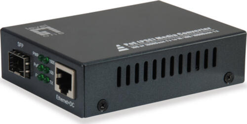 LevelOne GVT-2012 Netzwerk Medienkonverter 1000 Mbit/s Schwarz