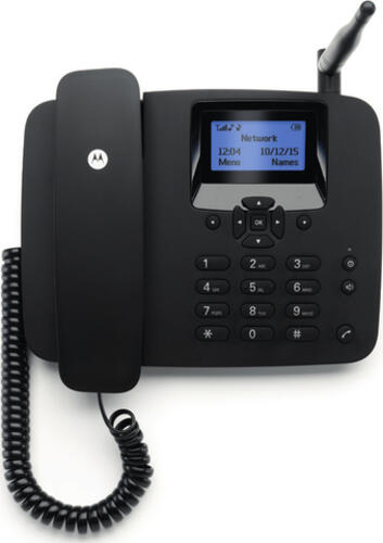 Motorola FW200L DECT-Telefon Anrufer-Identifikation Schwarz