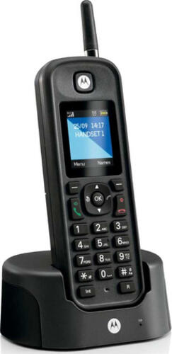 Motorola O201 DECT-Telefon Anrufer-Identifikation Schwarz