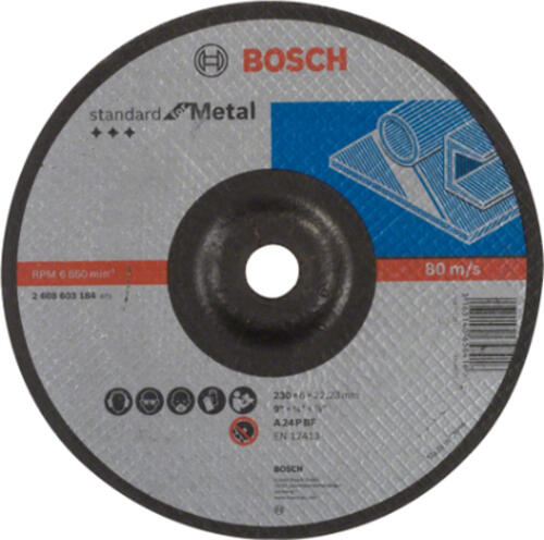 Bosch 2 608 603 184 Rotierendes Schleifwerkzeug Zubehör Metall Schneidscheibe