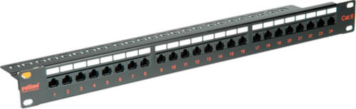 ROLINE Kat. 6 / Class E 19-Patchpanel, 24P, ungeschirmt, schwarz