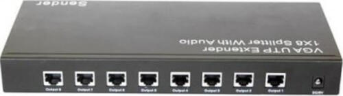 Techly IDATA-MSV-AU8B Videosplitter VGA