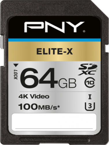 PNY Elite-X 64 GB SDXC UHS-I Klasse 10