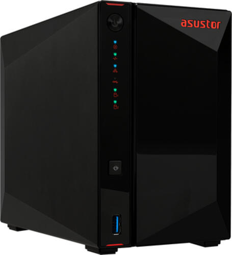 Asustor Nimbustor 2 AS5202T NAS Desktop Intel Celeron J4005 2 GB DDR4 0 TB ADM Schwarz