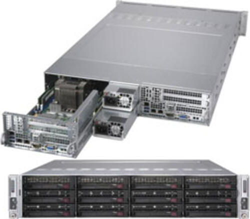 Supermicro SuperServer 6029TR-DTR Intel C621 LGA 3647 (Socket P) Rack (2U) Schwarz