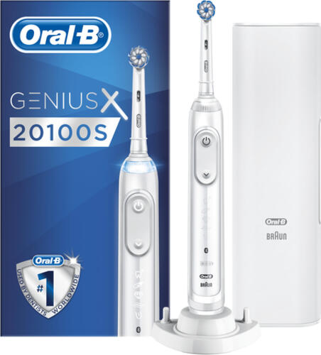 Oral-B Genius X 80324760 Elektrische Zahnbürste Erwachsener Rotierende-vibrierende Zahnbürste Weiß