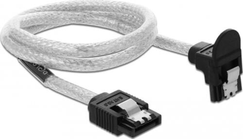 DeLOCK 85346 SATA-Kabel 0,5 m SATA 7-pin Schwarz, Transparent