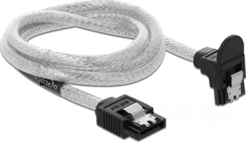 DeLOCK 85347 SATA-Kabel 0,7 m SATA 7-pin Schwarz, Transparent