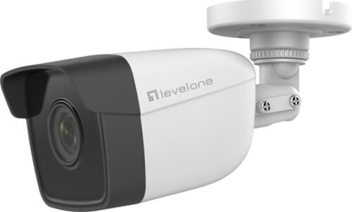 LevelOne GEMINI Feste IP-Netzwerk-Kamera, 2 Megapixel, H.265, 802.3af PoE, IR-LEDs, Innen / Außen