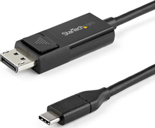 StarTech.com 2m USB-C auf DisplayPort 1.2 Kabel 4K 60Hz - Bidirektionales DP zu USB-C oder USB-C zu DP reversibles Videoadapterkabel - HBR2/HDR - USB Typ C/TB3 Monitorkabel