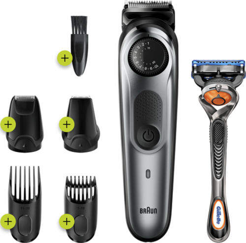 Braun BeardTrimmer BT7220 Wechselstrom/Batterie 39 2 cm Schwarz, Grau