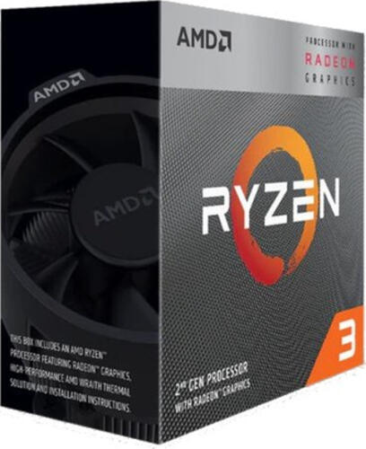 AMD Ryzen 3 3200G with Radeon Vega 8 Graphics Prozessor 3,6 GHz 3 MB L3 Box