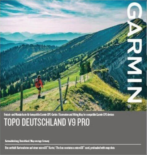 Garmin TOPO Germany v9 PRO Straßenkarte MicroSD/SD Deutschland Fahrradfahren