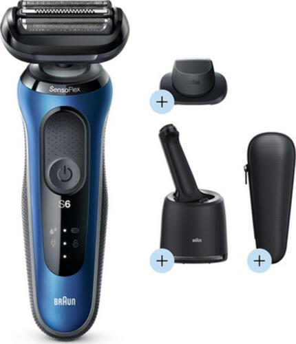 Braun Series 6 60-B7200cc Folienschaber Trimmer Blau