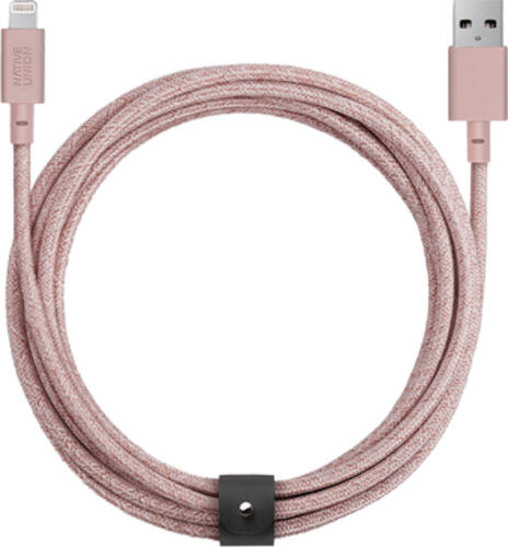 Native Union Belt Cable USB-A to Lightning 3m Rose