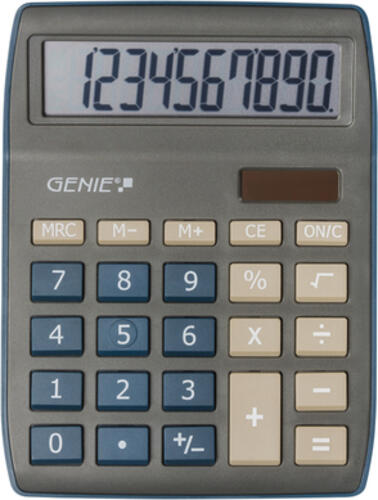 Genie 840 DB Taschenrechner Desktop Display-Rechner Blau, Grau