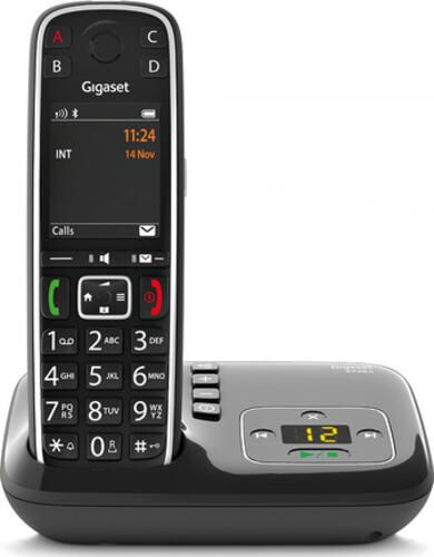 Gigaset E720A Analoges/DECT-Telefon Anrufer-Identifikation Schwarz