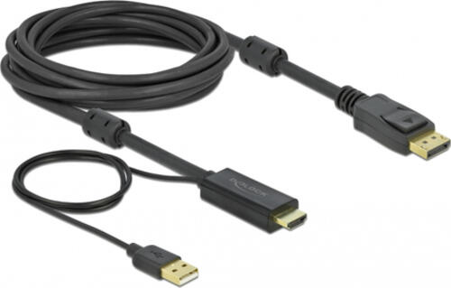 DeLOCK HDMI zu DisplayPort Kabel 4K 30 Hz 5 m