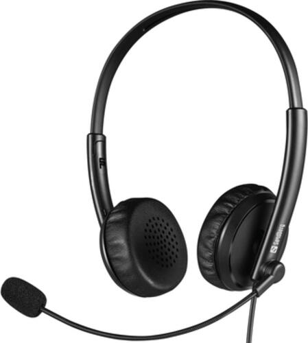 Sandberg 126-21 Kopfhörer & Headset Kabelgebunden Kopfband Büro/Callcenter Schwarz