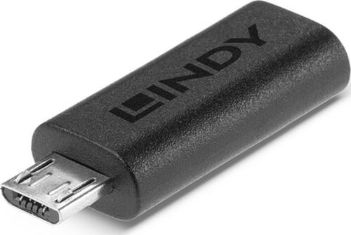 Lindy 41903 Kabeladapter USB Type C USB Type Micro-B Schwarz