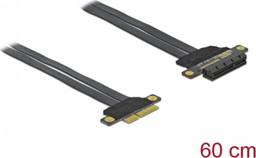 DeLOCK Riser Karte PCI Express x4 zu x4 mit flexiblem Kabel 60 cm