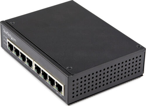 StarTech.com Industrial 8 Port Gigabit PoE Switch - 30W - Power Over Ethernet Switch - GbE PoE+ Unmanaged Switch - Rugged High Power Gigabit Network Switch IP-30/ -40&deg;C bis 75&deg;C