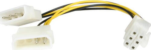 StarTech.com 12cm LP4 Molex auf 6pin PCI Express Stromkabel