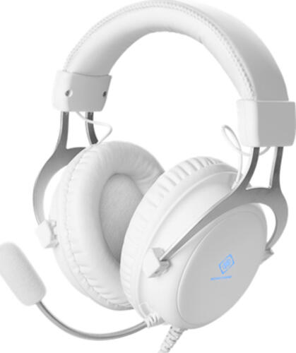 Deltaco GAM-030-W Kopfhörer & Headset Kabelgebunden Kopfband Anrufe/Musik Weiß