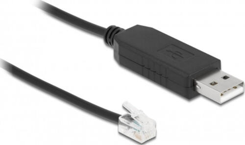 DeLOCK Adapterkabel USB Typ-A zu Seriell RS-232 RJ10 mit ESD Schutz Meade Autostar 2 m