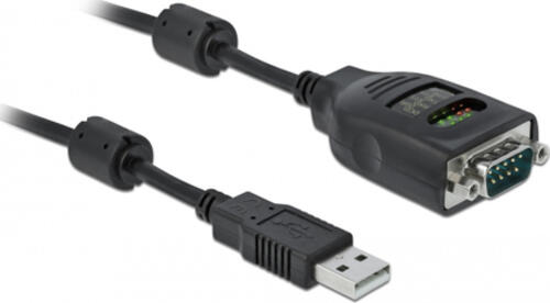 DeLOCK USB Typ-A zu Seriell DB9 Adapter mit 9 LED RS-232 Tester