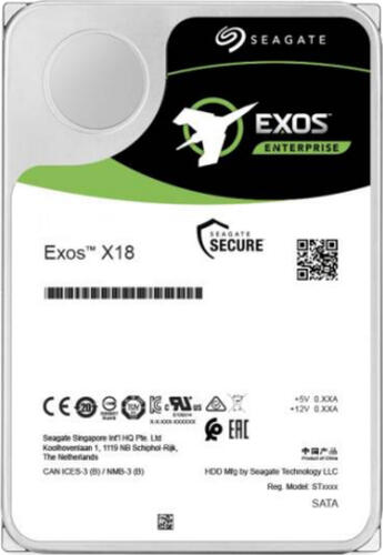 Seagate Exos X18 Interne Festplatte 10 TB 7200 RPM 256 MB 3.5 SAS