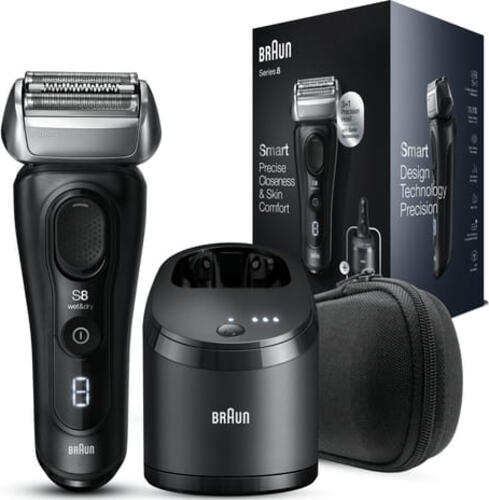 Braun Series 8 8460cc Wet&Dry Folienschaber Trimmer Schwarz