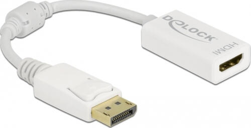 DeLOCK Adapter DisplayPort 1.1 Stecker zu HDMI Buchse Passiv weiß