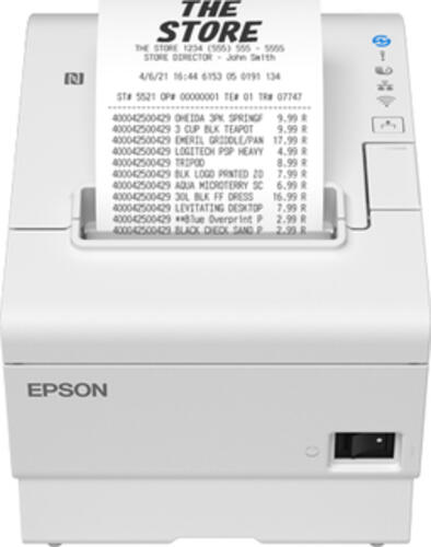 Epson TM-T88VII (111): USB, Ethernet, Serial, PS, White