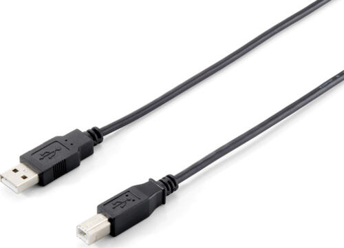 Equip 128860 USB Kabel USB 2.0 1,8 m USB A USB B Schwarz