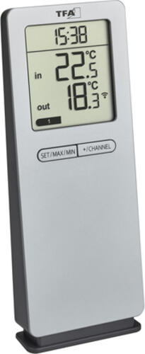 TFA 30.3071.54            silber LOGO 2.0 Funk-Thermometer