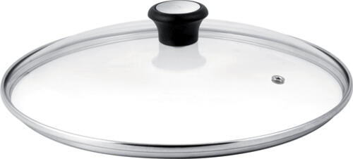 Tefal 28097912 Deckel Rund Schwarz, Stahl, Transparent