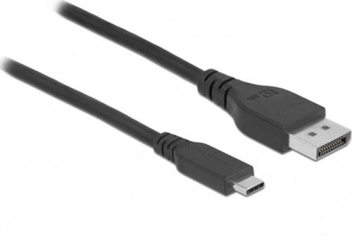 DeLOCK Bidirektionales USB Type-C zu DisplayPort Kabel (DP Alt Mode) 8K 60 Hz 0,5 m DP 8K zertifiziert