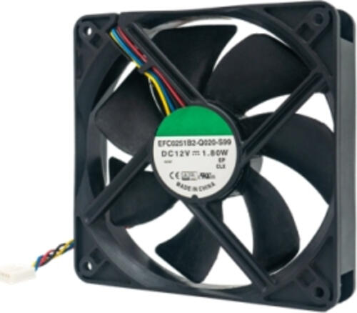 QNAP FAN-12CM-T02 Computerkühlsystem Chipset Ventilator Schwarz 1 Stück(e)