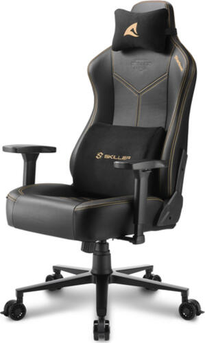 Sharkoon SGS30 Universal-Gamingstuhl Gepolsterter, ausgestopfter Sitz Beige, Schwarz