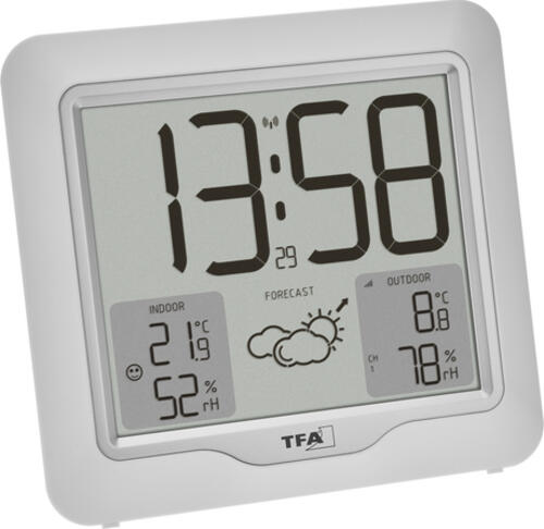 TFA-Dostmann 35.1164.02 Digitale Wetterstation Weiß LCD Akku