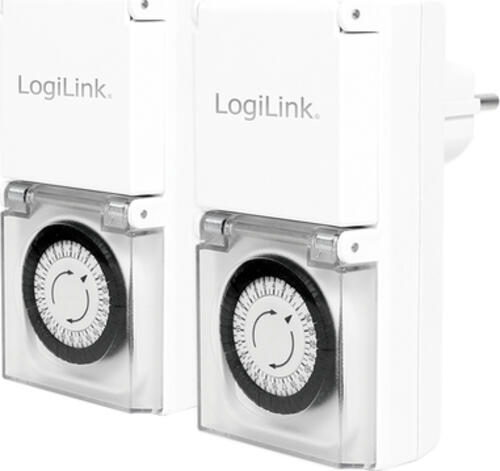 LogiLink ET0006A Elektrischer Timer Weiß Täglicher Timer