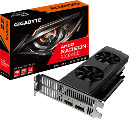 GIGABYTE Radeon RX 6400 D6 LOW AMD 4 GB GDDR6