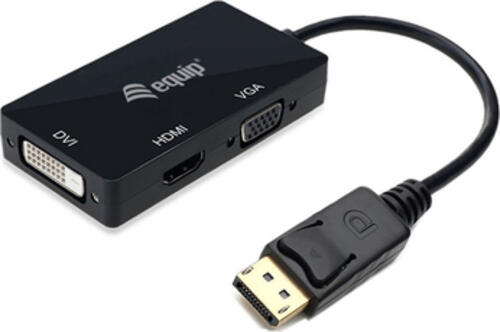 Equip DisplayPort-zu-VGA- / -HDMI- / -DVI-Adapter