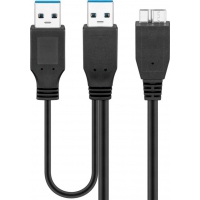 0,3m USB 3.0-Kabel, 2x Typ-A auf